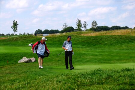 Golf course green golf