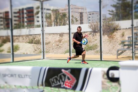 Player paddle sport paddle tennis court