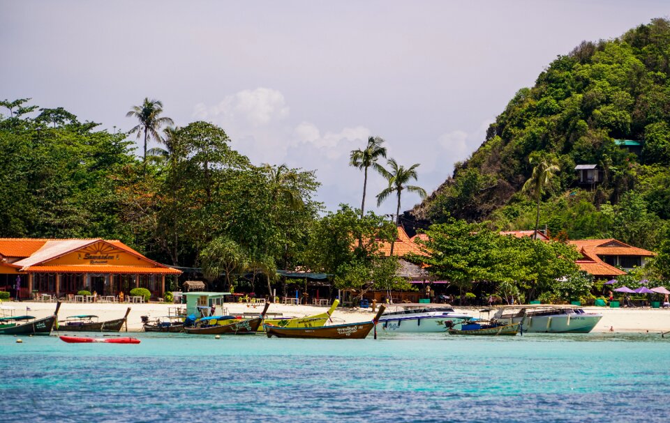 Beach architecture boats