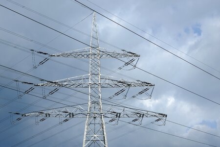 Strommast power line energy photo
