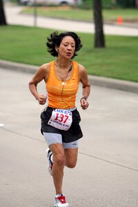 Sport marathon runners athlete