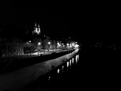 Lights river riverbank