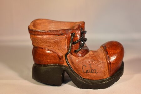Boot wood footwear photo