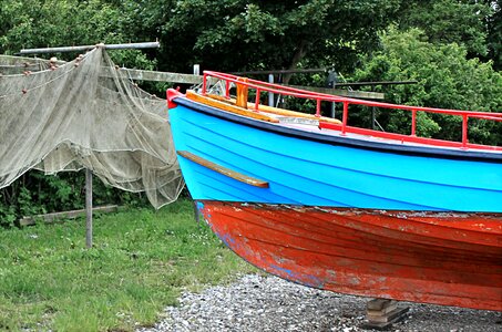 Networks dry nets boat photo