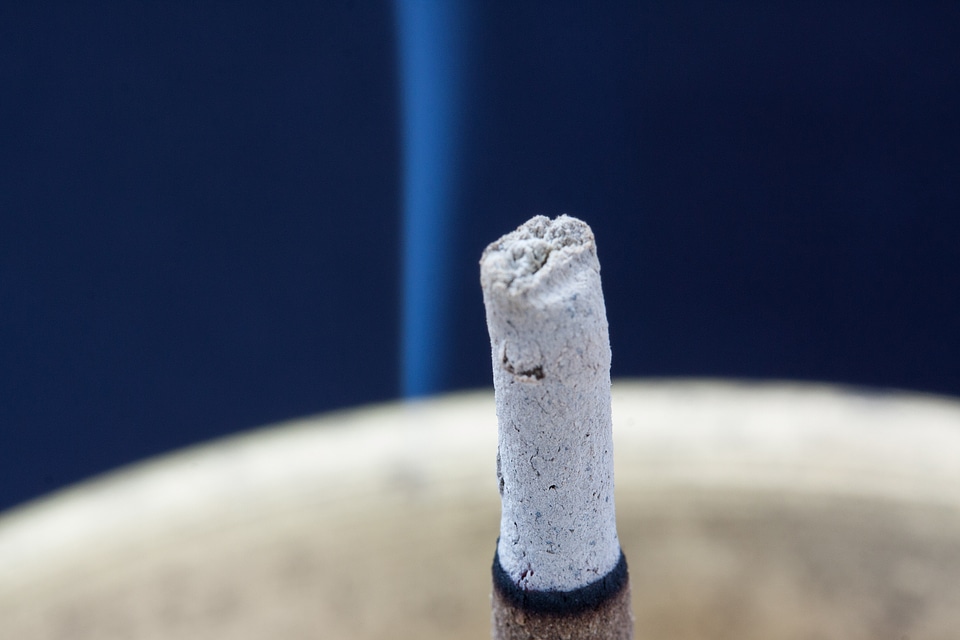 Incense chalice brass ash
