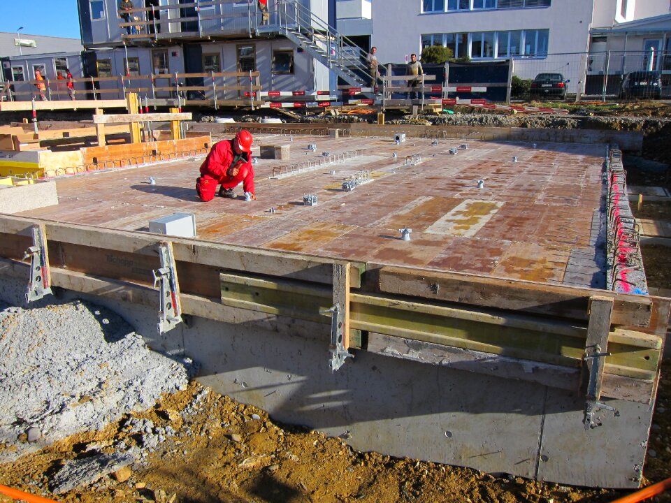 Shell electrical installation formwork
