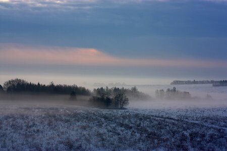 Dawn landscape nature photo