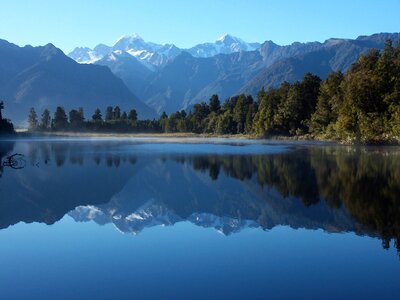 Mirror lake new zealand nature
