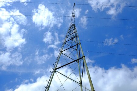 Strommast power line energy photo