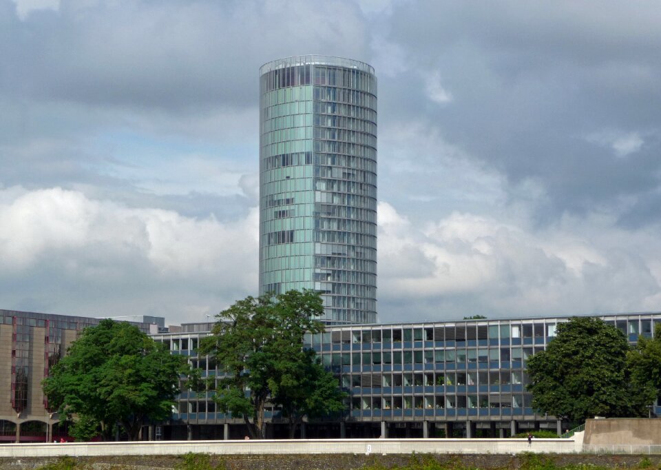 Skyscraper round sky