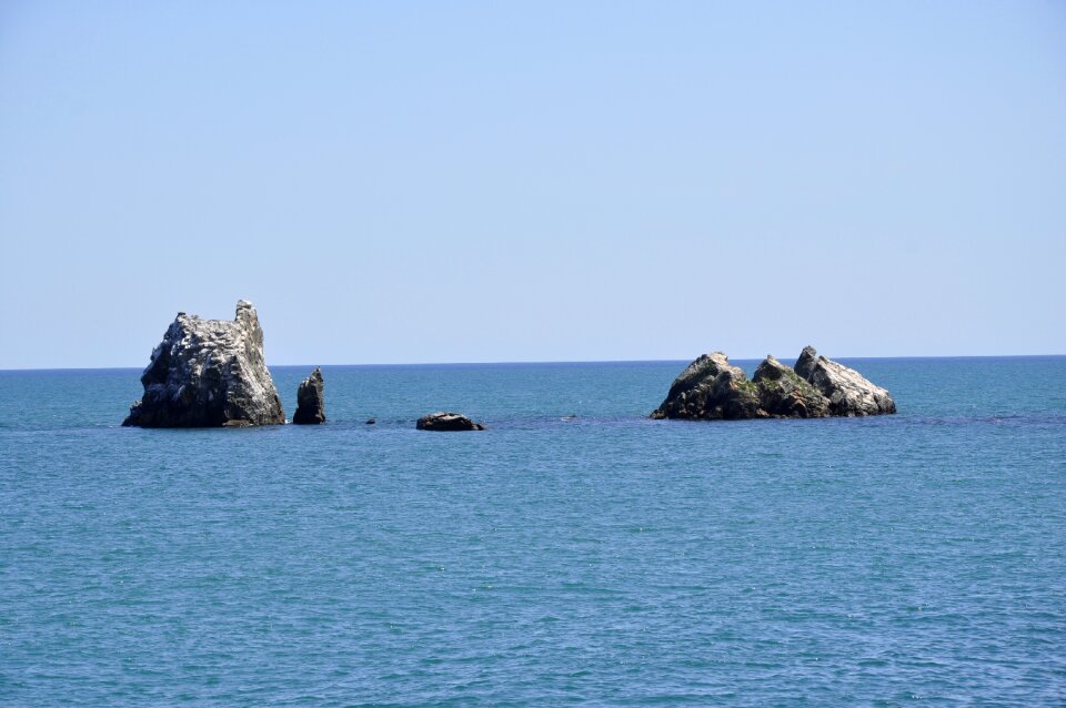 July seascape stones photo