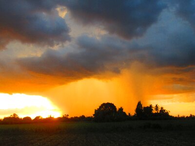 The heavy sky geography sunset photo