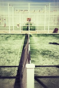 Sport paddle paddle tennis court
