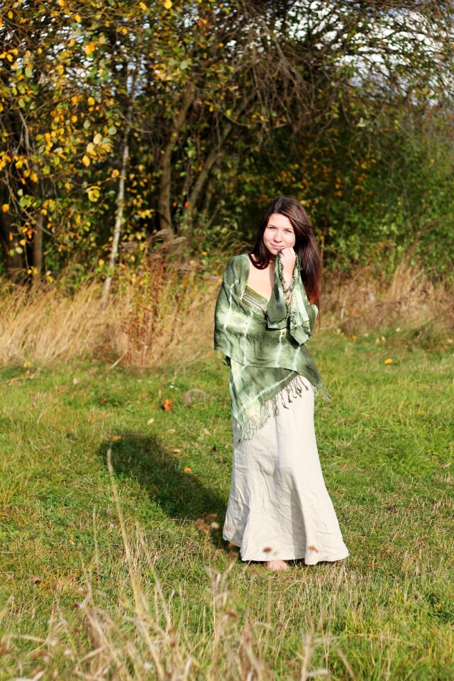 Woman green one