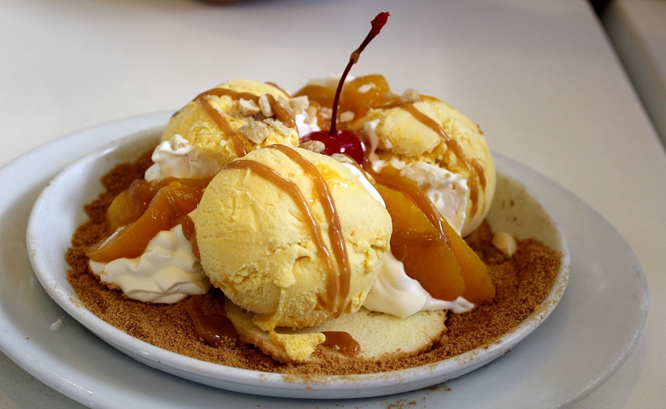 Sweet freezing ice cream