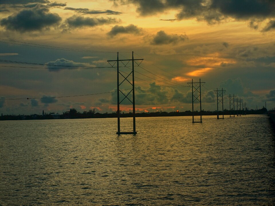 Travel water sunrise