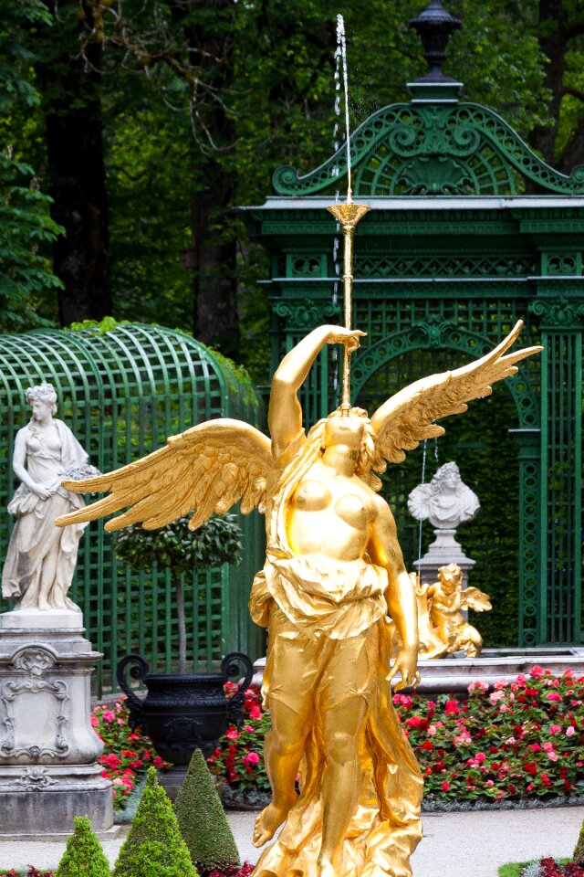 Woman angel golden