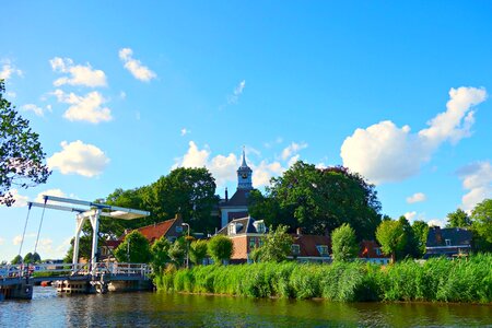 Riverside historic picturesque