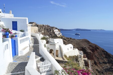 City blue landscape