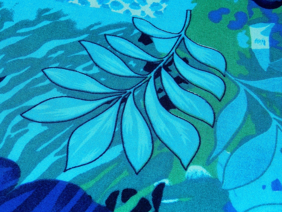 Blue flowers pattern texture