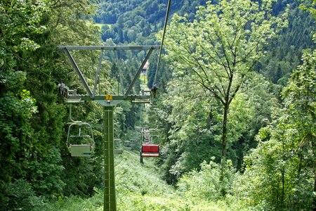 Chairlift nature forest photo