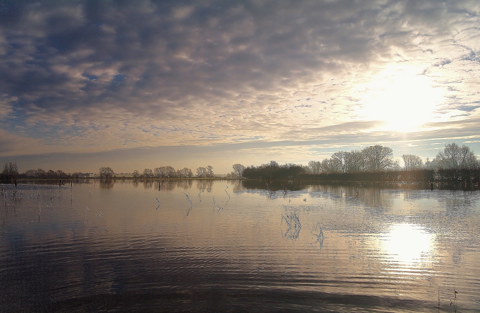 Country landscape reflexion