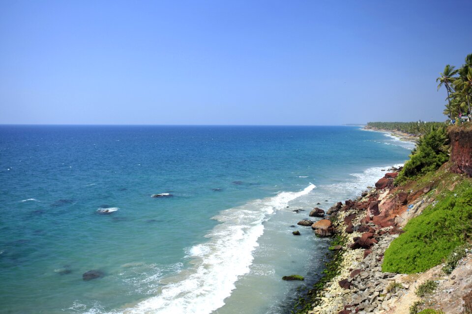 Rocky coast western india indian ocean