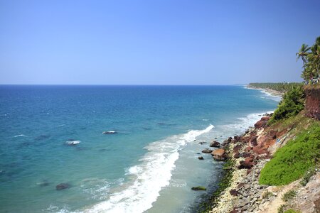 Rocky coast western india indian ocean photo