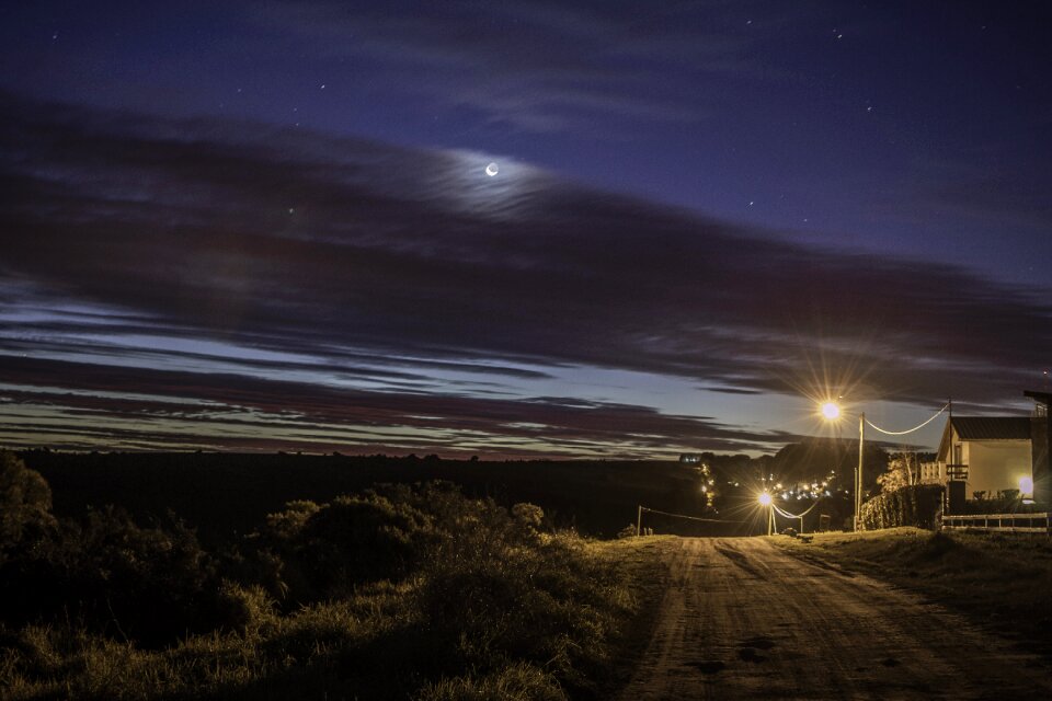 High exposure night landscape