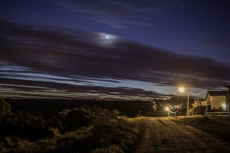High exposure night landscape