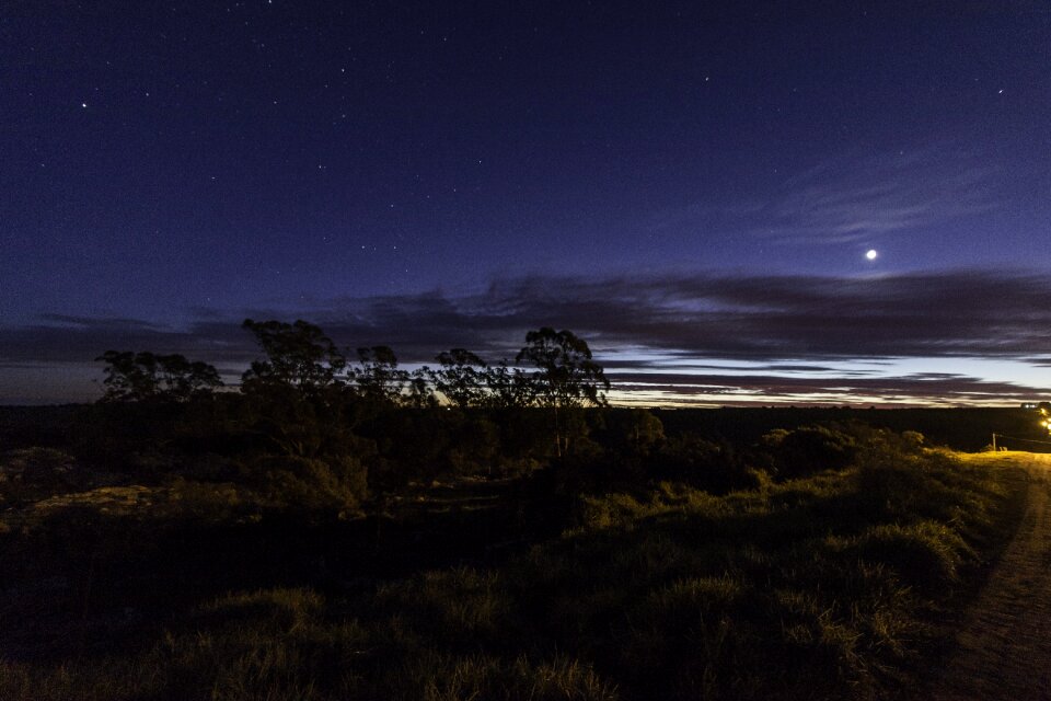 High exposure night landscape