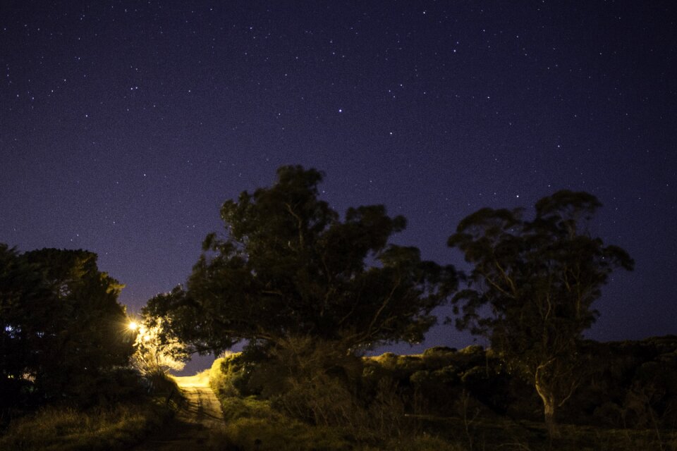 High exposure night landscape