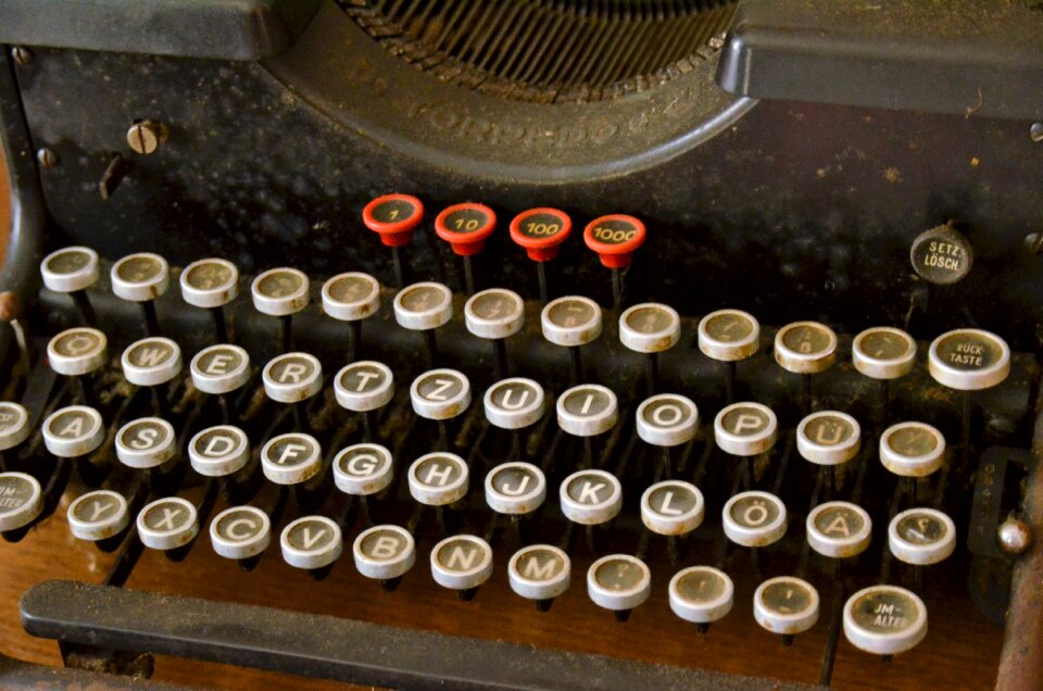 Keyboard key antique
