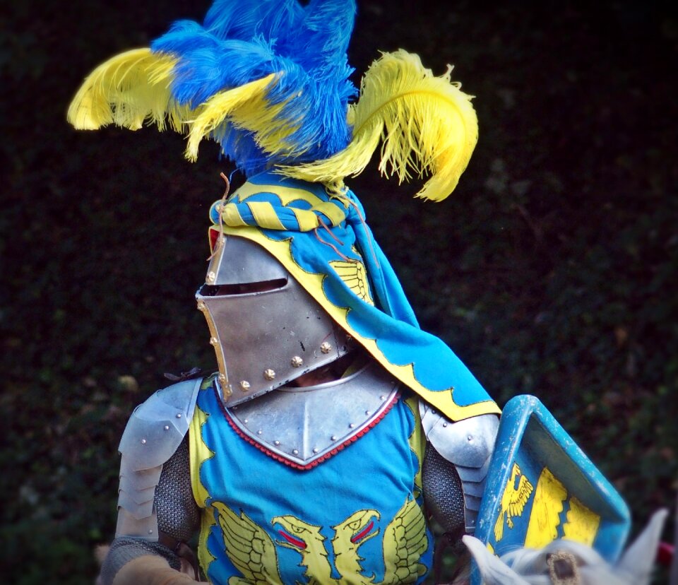 Knights joust armor horses