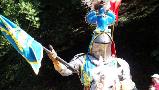 Knights joust armor horses