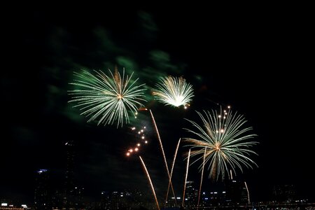Seoul fireworks festival night