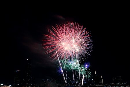 Seoul fireworks festival night