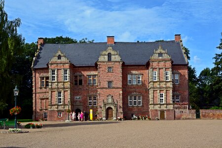 Historically old building facade photo