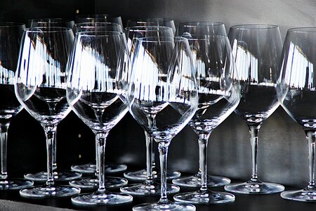 Drink tasting wine glasses