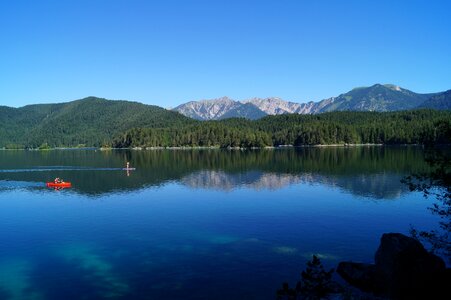 Water mirroring nature photo