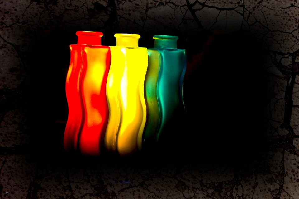 Color glass deco