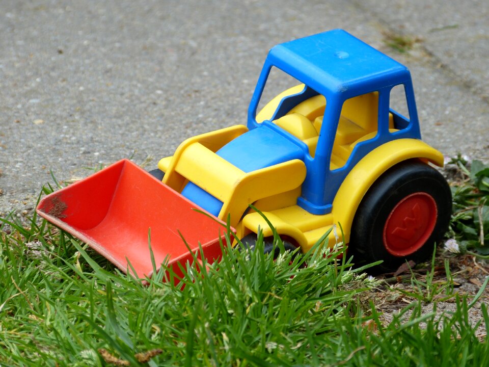 Front loader plastic sand toys