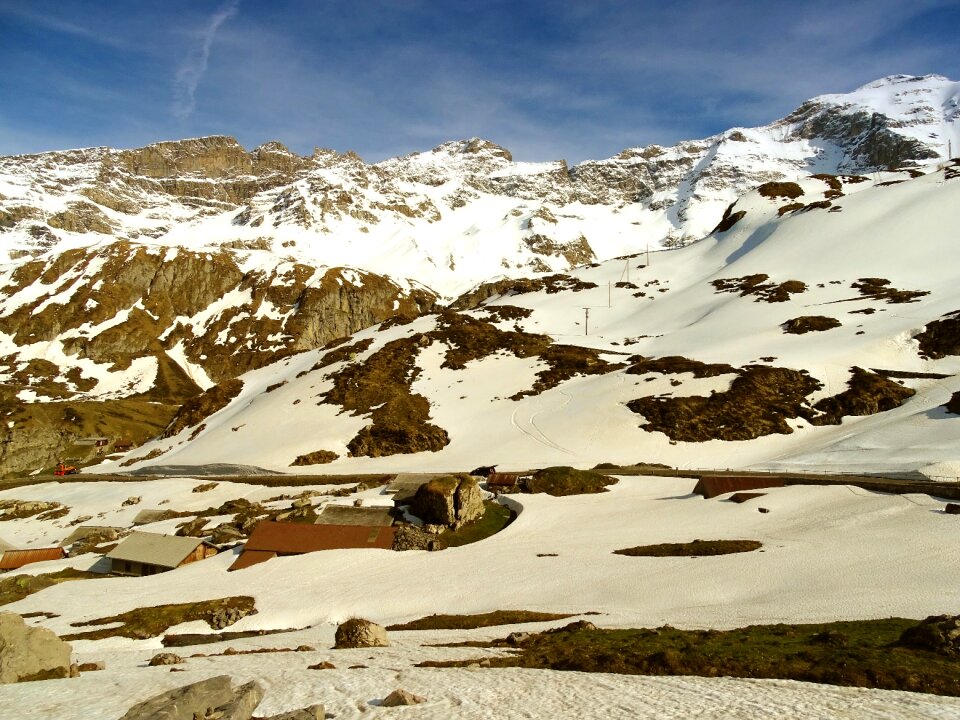 Switzerland landscape snow