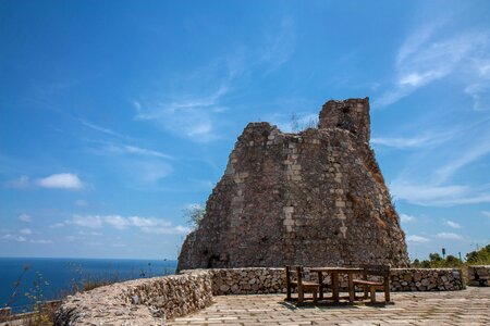 Sea sky blue photo