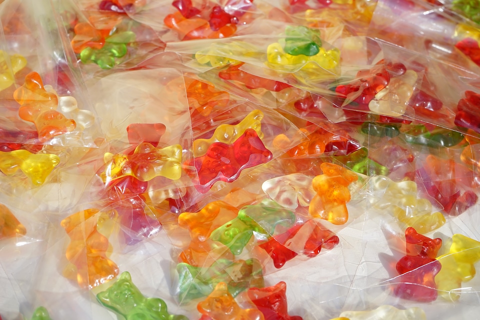 Mitbringsel cellophane gummi bear