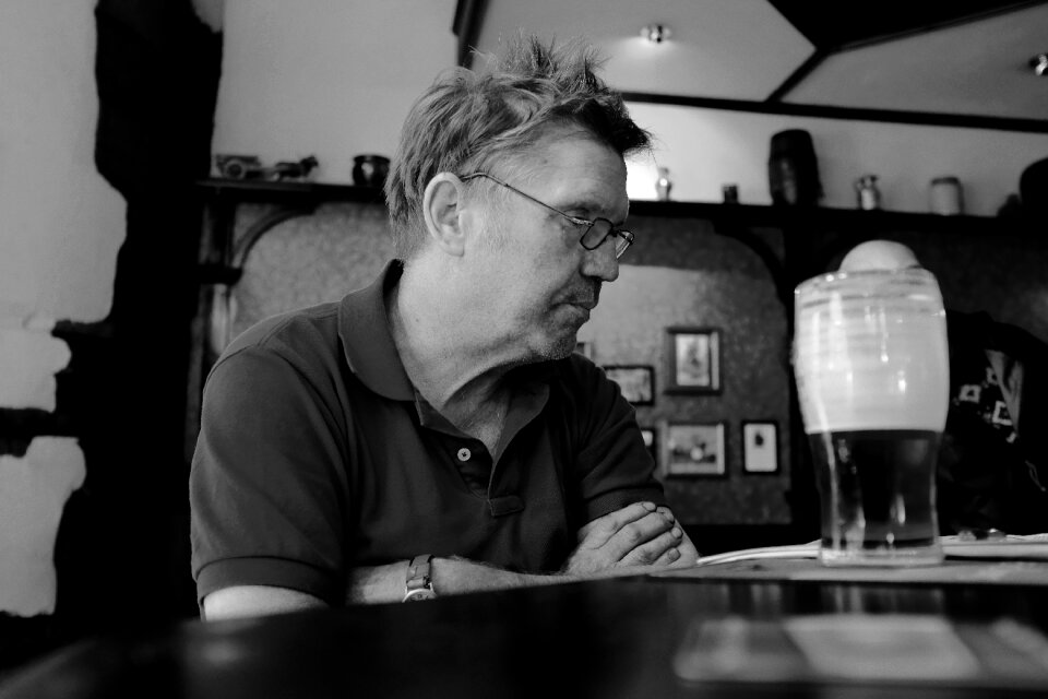 Edinburgh scotland deep thinker in the pub