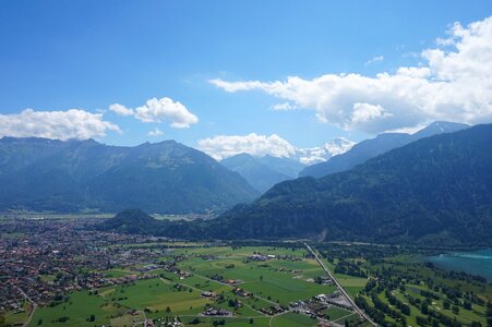 Mountains virgin lake brienz photo