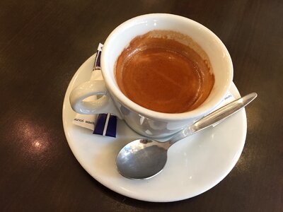 Espresso bean caffeine photo