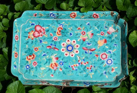 Old decoration enameled