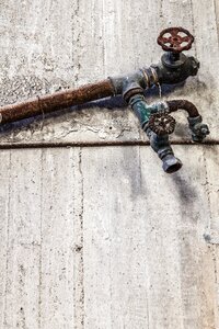 Rusty pipe metal